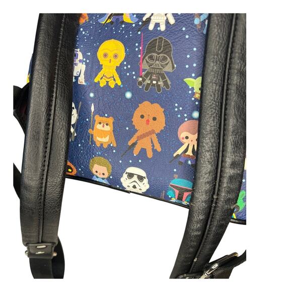 Loungefly Star Wars Chibi Mini Backpack Galaxy Print Collector Bag